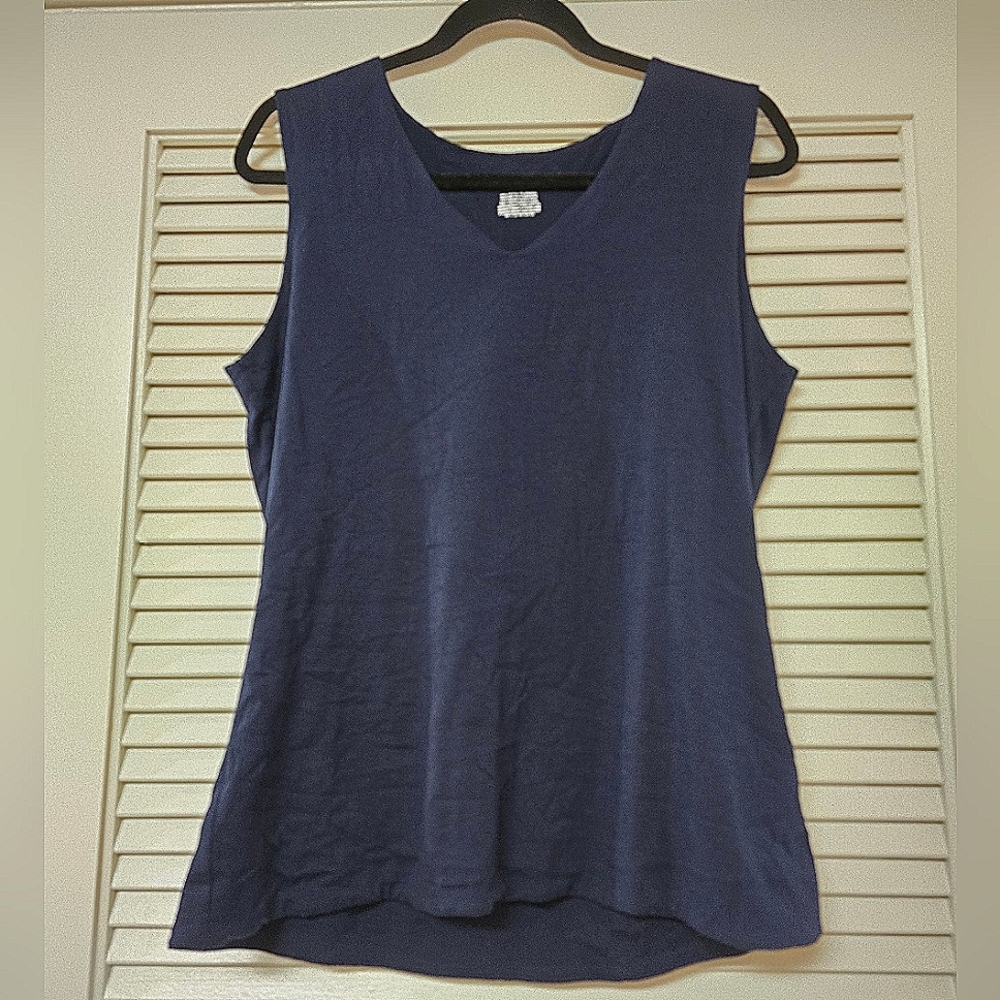 Merona - Navy Blue Classic Cotton Sleeveless Top